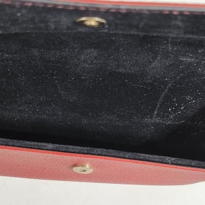 Guess Red Shell Case Holder Magnetic Button Clasp Eyeglass/Reading Glasses Case - Thumbnail 5