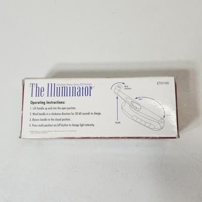 Emergency Hand Crank LED Flashlight The Illuminator Ultra Bright Be Prepared - Thumbnail 6