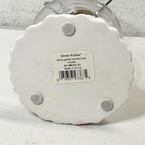 Winter Follies Santa Globe Candle Holder Lamp Holiday Xmas Home Decor - Thumbnail 20