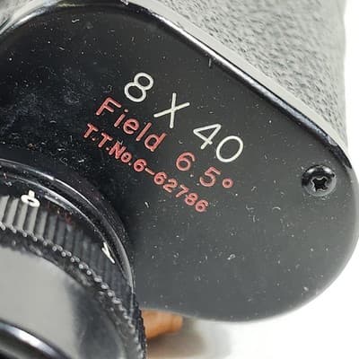 Vintage Wuest H-19 Binoculars 8x40 Field 6.5 Triple Tested Coated TT No 6-62786 - Thumbnail 15