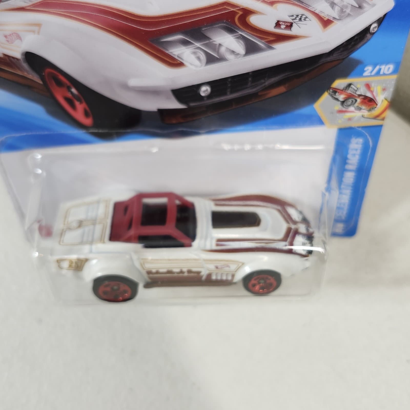 Hot Wheels '69 Corvette Racer Valentines Day Car HW Celebration Racers NEW - Thumbnail 3