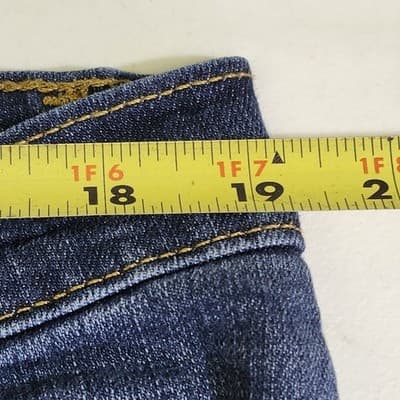 Lee Jeans Relaxed Fit Straight Leg Women’s Size 18 Short Blue Denim Mom Pants - Thumbnail 2