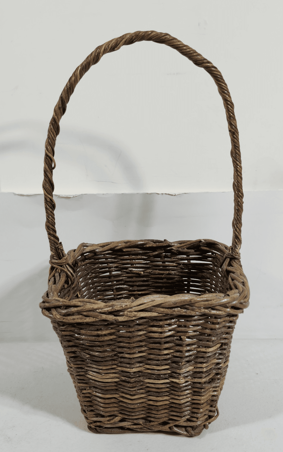 Vintage Rustic Basket Woven Wicker Ceramic Heart Farmhouse Cottage Shabby Chic - Thumbnail 5