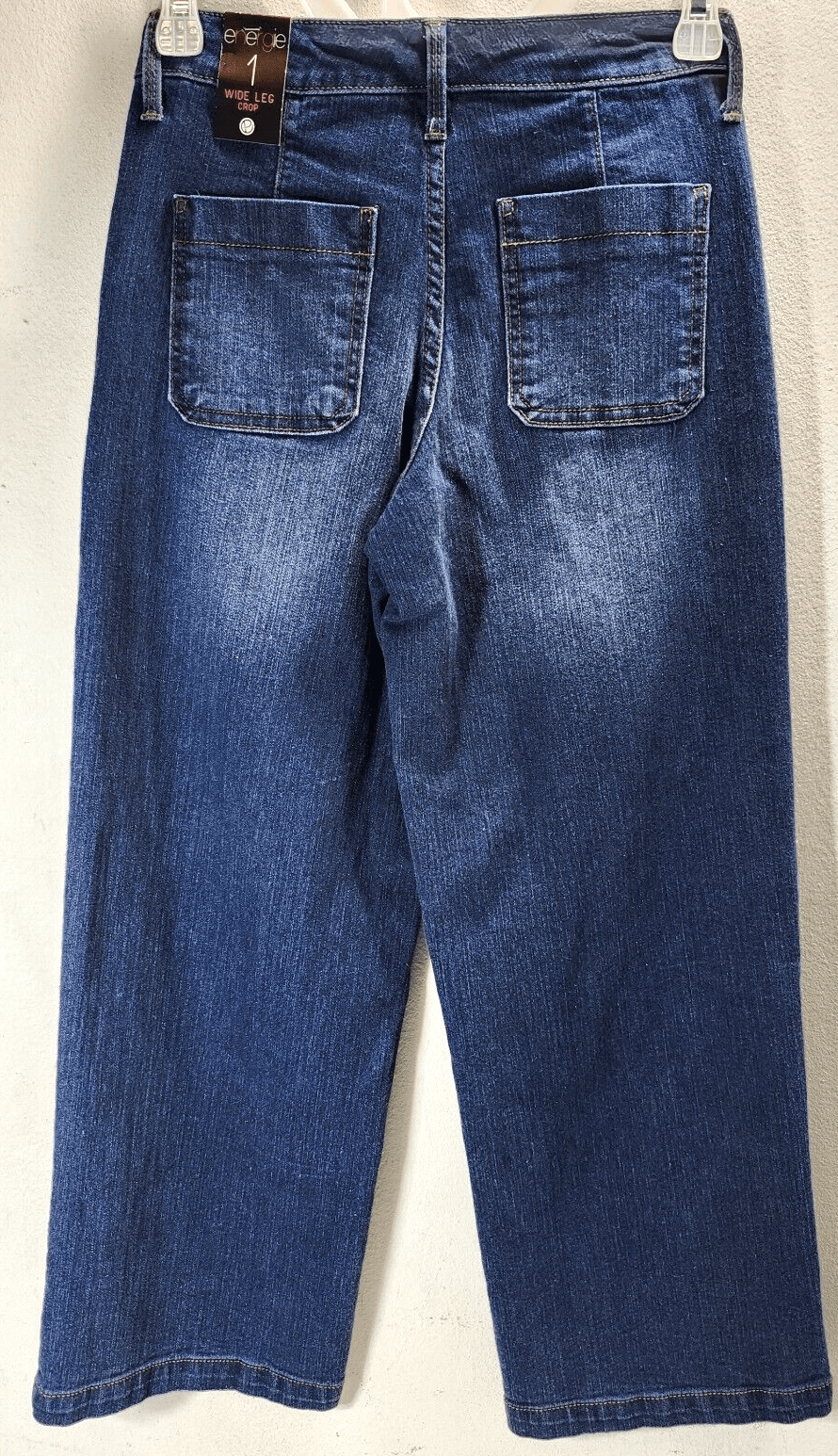 Energie Women's Jeans Size 1 Wide Leg Blue Denim Pants NEW - Thumbnail 4