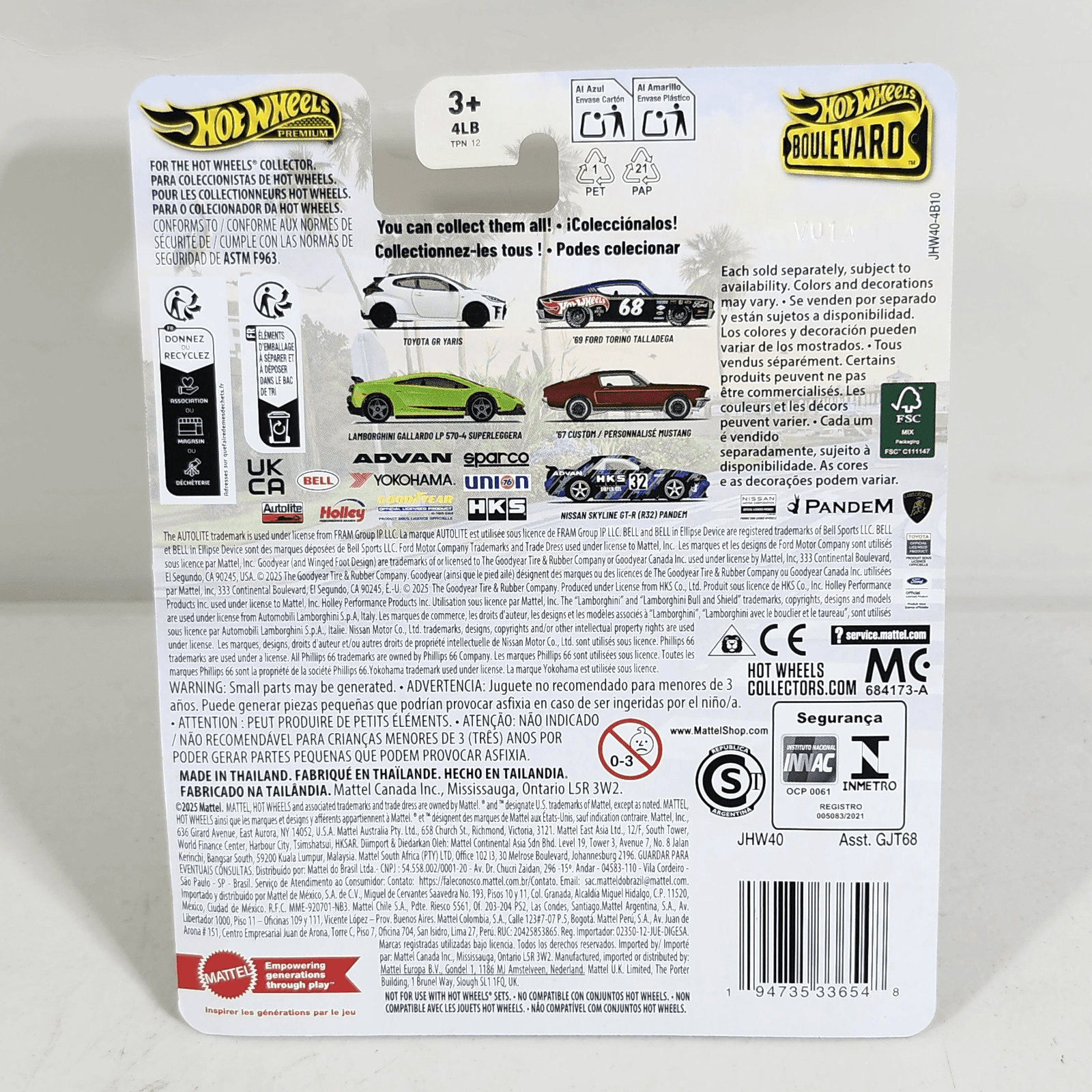 2026 Hot Wheels Premium Boulevard '67 Ford Custom Mustang Red Car 1/64 Toy NEW - Thumbnail 5