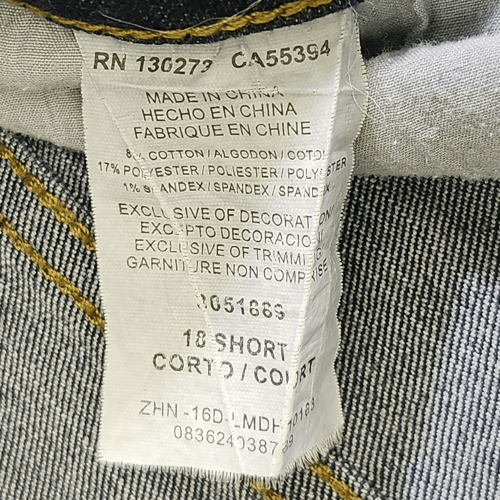 Lee Jeans Relaxed Fit Straight Leg Women’s Size 18 Short Blue Denim Mom Pants - Thumbnail 8