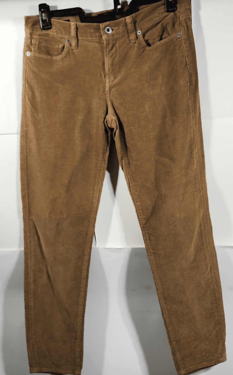 Lucky Brand Women's 10 Pants Sofia Skinny Corduroy Mid Rise Stretch Brown