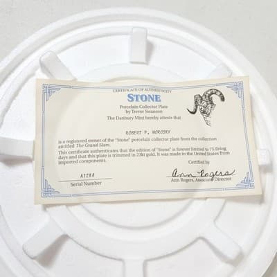 Danbury Mint Sheep Collector Plate The Grand Slam by Trevor Swanson - Thumbnail 3