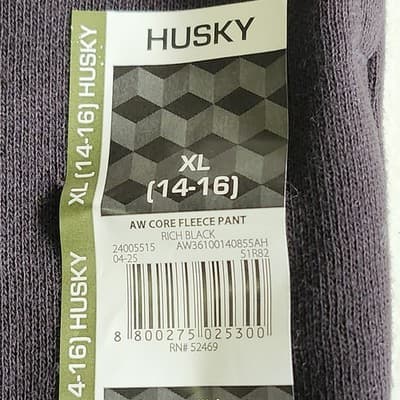 Athletic Works Pants Boys XL 14-16 Husky Black Athletic Joggers NEW - Thumbnail 7