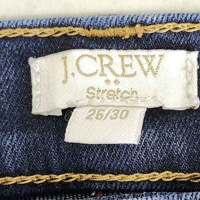 J.Crew Women's 26 Jeans Slim Straight Fit Blue Medium Wash Denim - Thumbnail 6