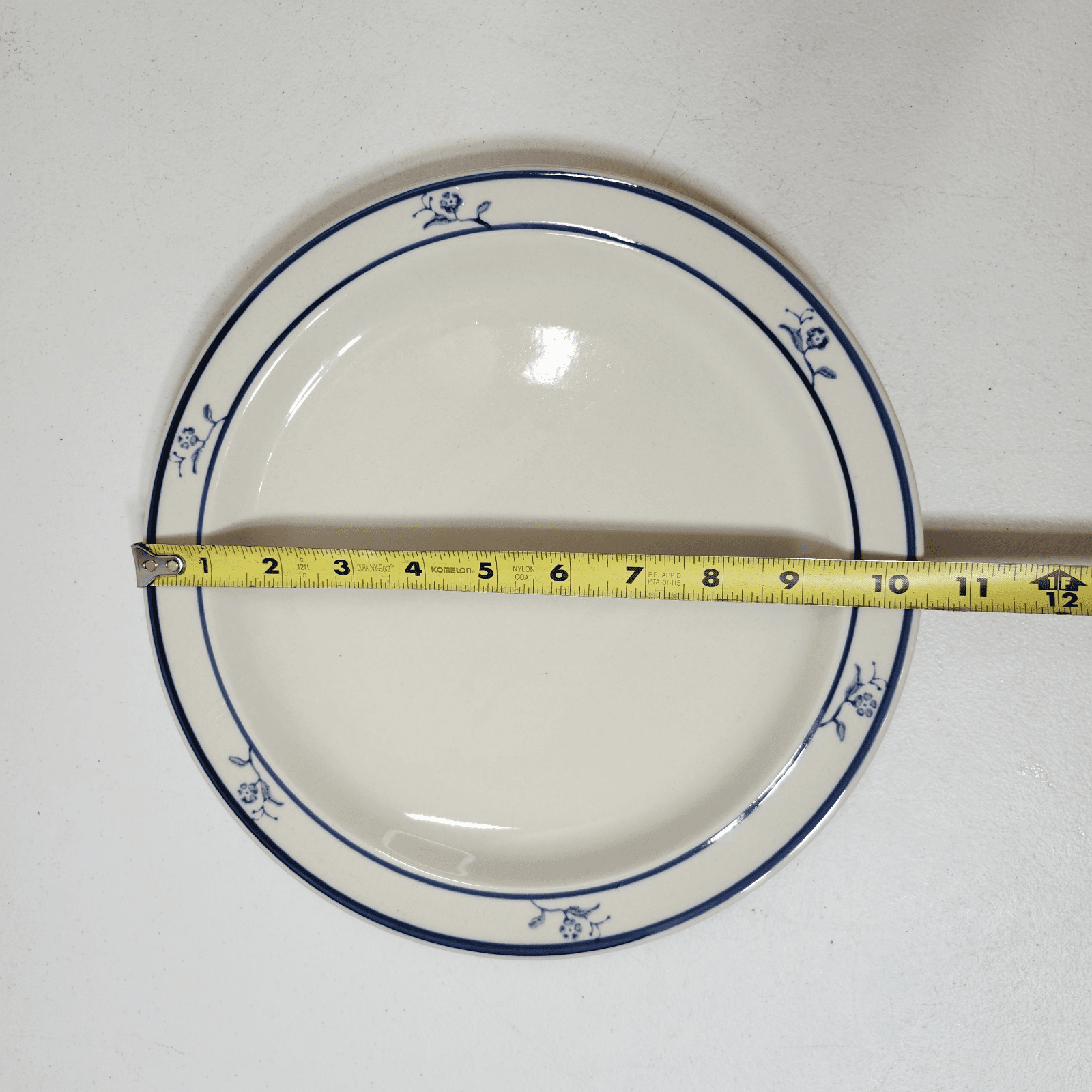 2 BRICK OVEN Stoneware Scandia Blue Tung Guan 10.25" Dinner Plates - Thumbnail 4