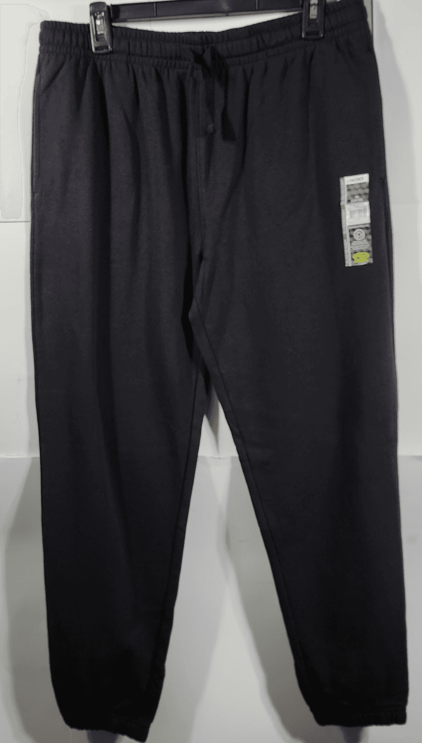 Athletic Works Pants Boys XL 14-16 Husky Black Athletic Joggers NEW