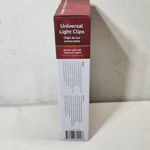 Christmas 100pc Universal Light Clips for Gutters Shingles Tile NEW - Thumbnail 6