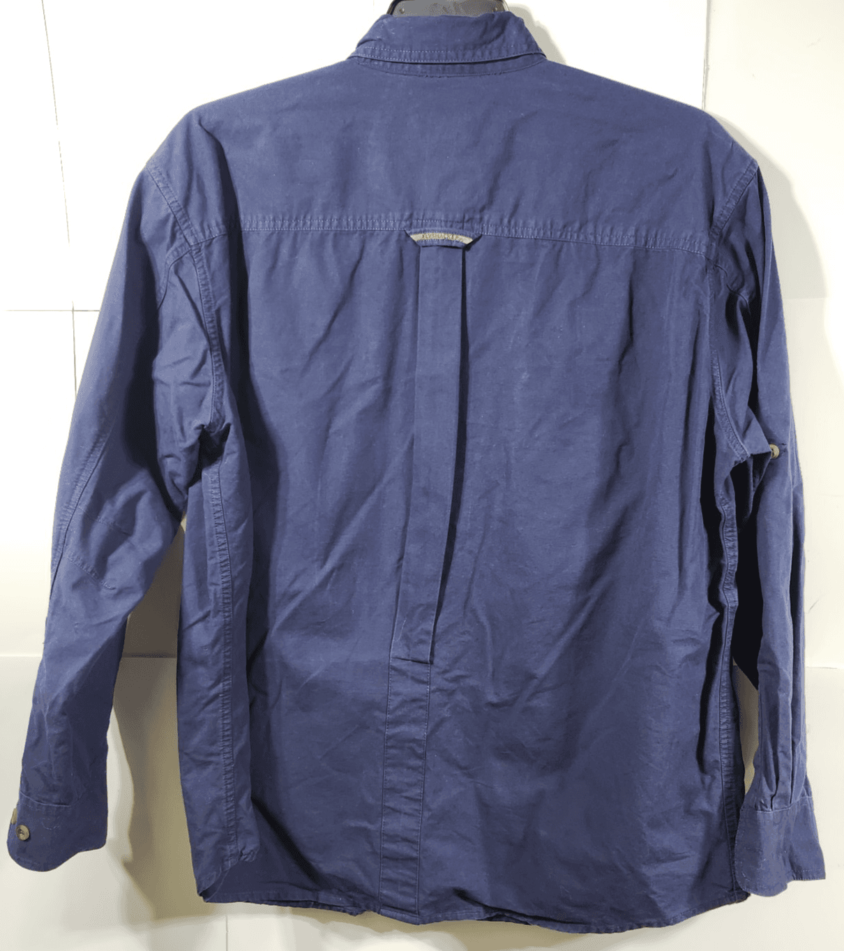 Flyshacker Cotton Shirt Mens Size Large Blue Button Up Long Sleeve Pockets - Thumbnail 4