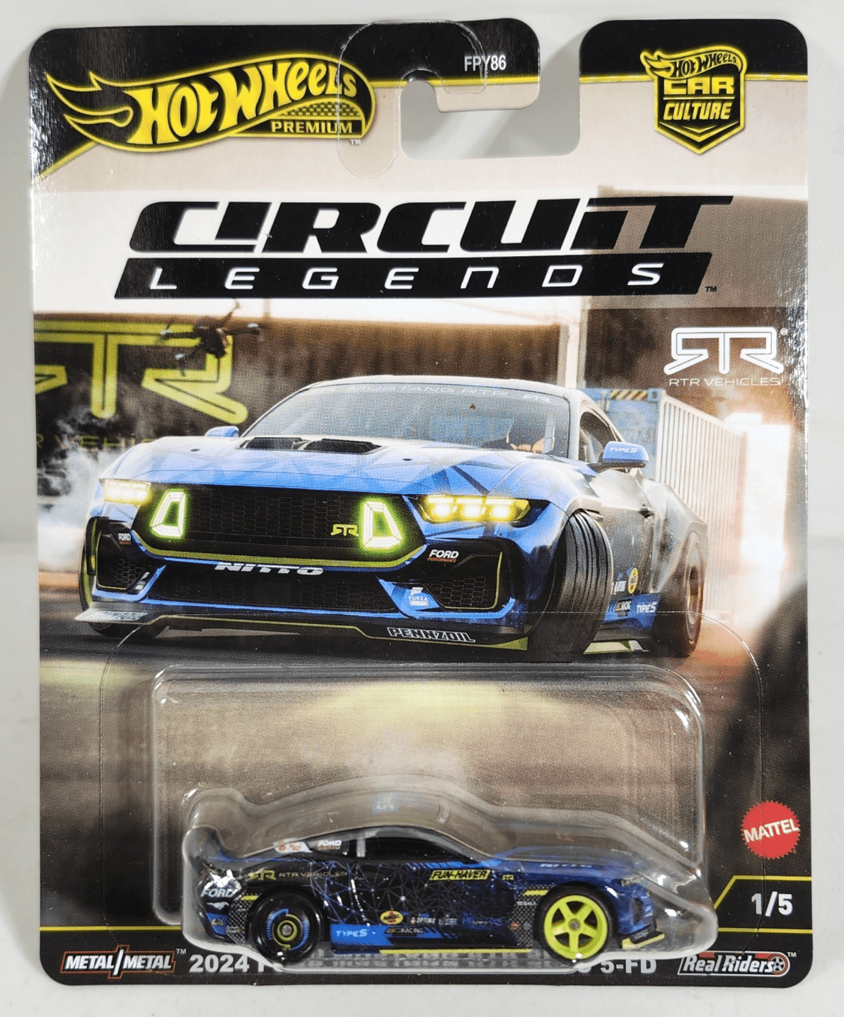Hot Wheels Circuit Legends 2024 Ford Mustang RTR Spec 5-FD Car 1/64 Toy NEW