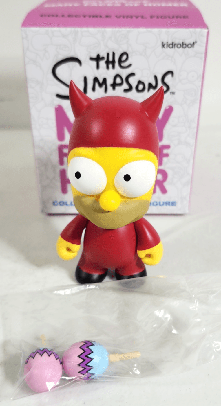 Kidrobot The Simpsons Many Faces of Homer Devil Homer 3" Vinyl Figure New