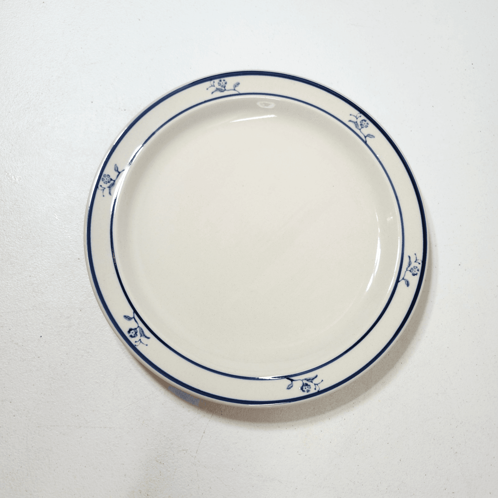 2 BRICK OVEN Stoneware Scandia Blue Tung Guan 10.25" Dinner Plates - Thumbnail 3