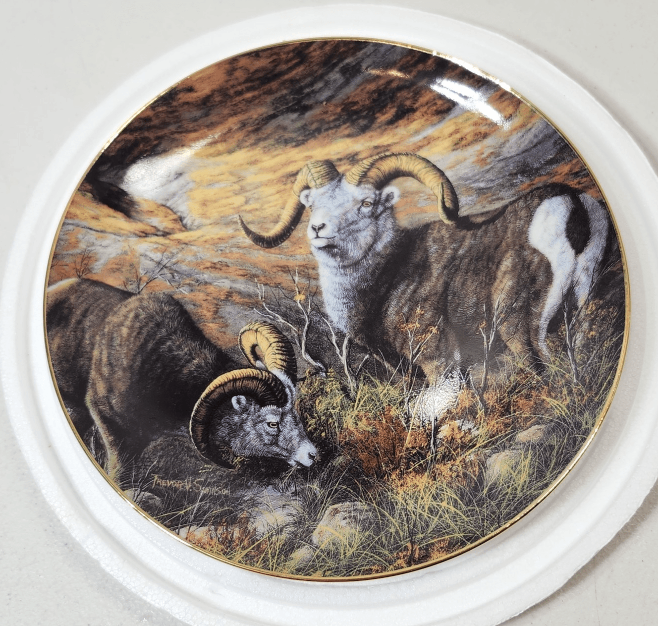 Danbury Mint Sheep Collector Plate The Grand Slam by Trevor Swanson