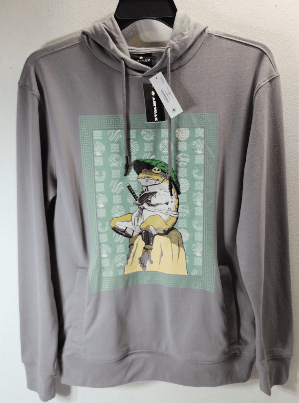 Airwalk Hoodie Mens Size Small Gray Long Sleeve Graphic Hooded Sweatshirt NEW - Thumbnail 5