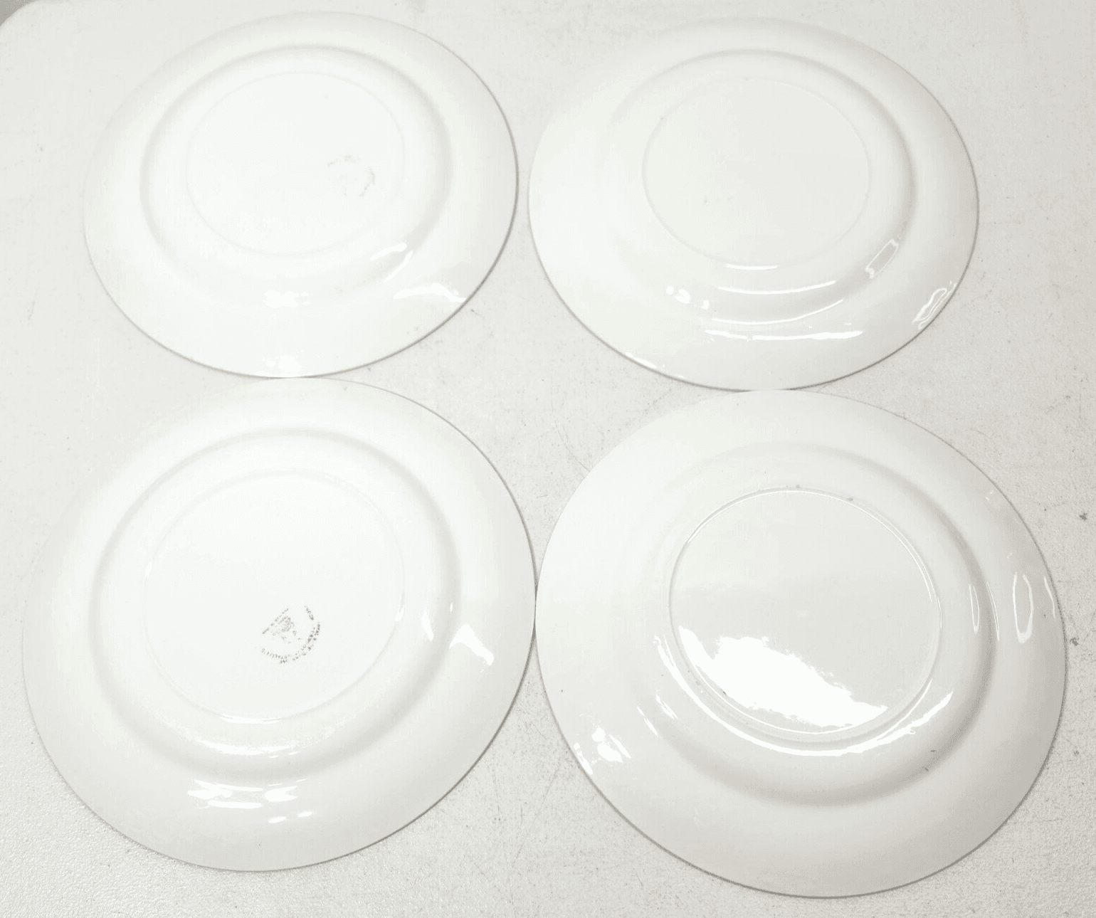 Vintage Enoch Wedgwood Royal Blue Ironstone Dinner Plate Set 4pcs - Thumbnail 4