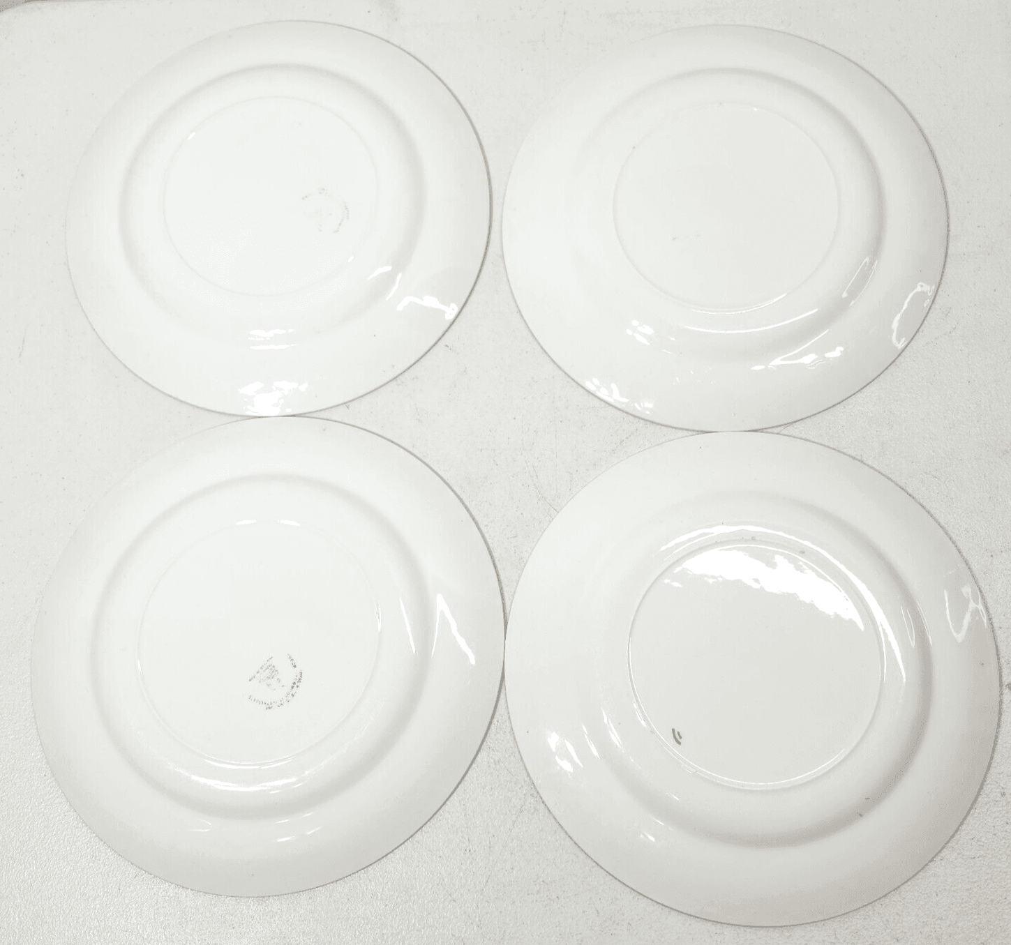 Vintage Enoch Wedgwood Royal Blue Ironstone Dinner Plate Set 4pcs - Thumbnail 5