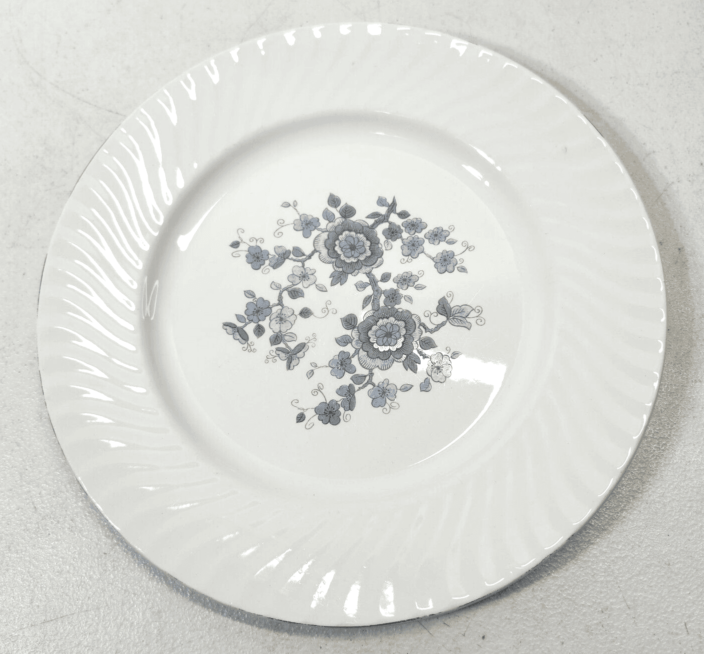Vintage Enoch Wedgwood Royal Blue Ironstone Dinner Plate Set 4pcs - Thumbnail 3