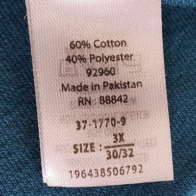 Woman Within Plus Size 3X Pullover Sweatshirt Floral Embroidered Blue - Thumbnail 8