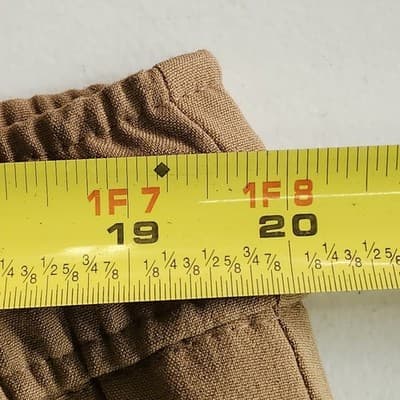 Old Navy XL Billie High Rise Straight Trouser Brown/Tan Pull On Comfy Travel - Thumbnail 2