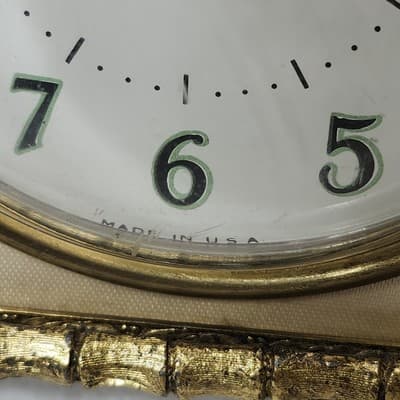 Desk Alarm Clock MCM Saks Fifth Ave Retro Office Home Decor Made in USA Vintage - Thumbnail 4