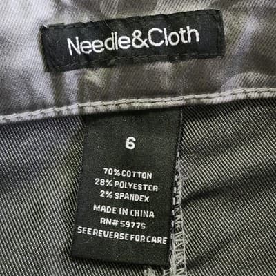 Needle And Cloth Skinny Ankle Pants Women's Size 6 Gray Camo NEW - Thumbnail 7