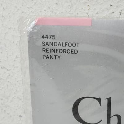 Christian Dior 4475 Sandalfoot Reinforced Panty Hose Size 2X French Taupe - Thumbnail 3