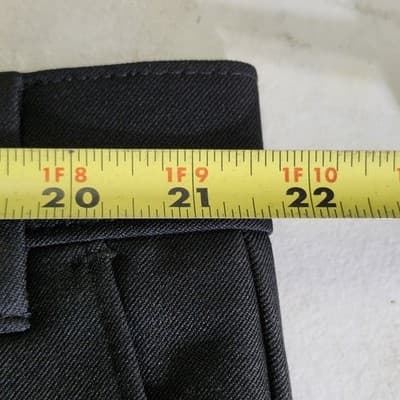 Levis Action Slacks Men's 44x34 Black Dress Pants Vintage Trousers NEW - Thumbnail 2