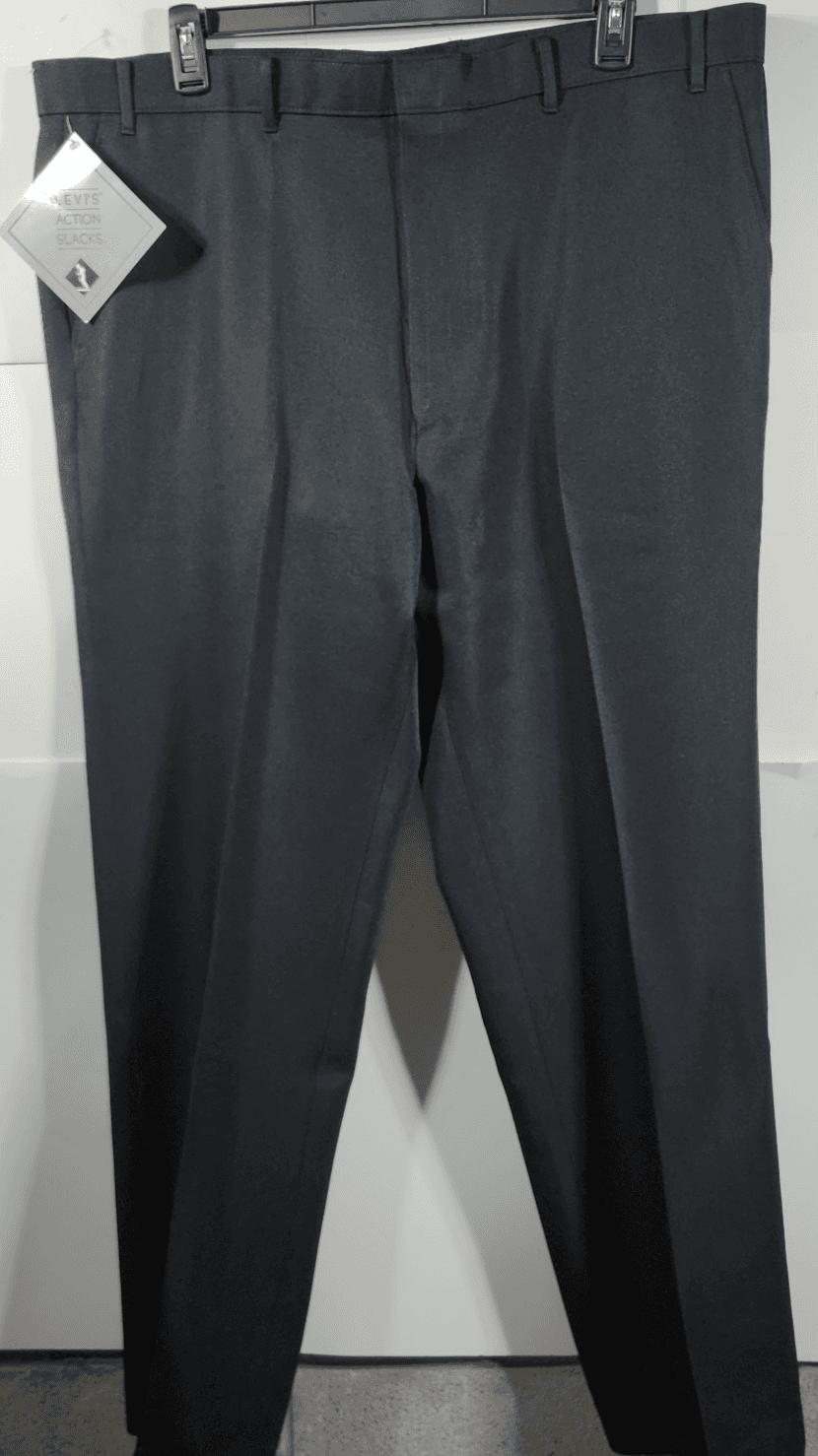 Levis Action Slacks Men's 44x34 Black Dress Pants Vintage Trousers NEW - Thumbnail 5