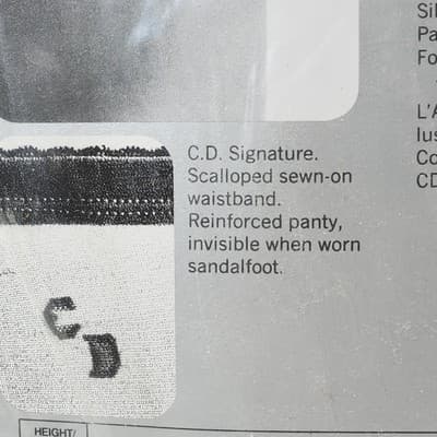 Christian Dior 4475 Sandalfoot Reinforced Panty Hose Size 2X French Taupe - Thumbnail 7