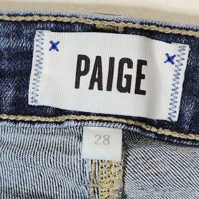 Paige Jeans Womens 28 Blue Hoxton Ankle Peg Medium Wash Denim Pants - Thumbnail 7