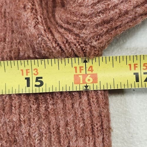 Zara Women's L Cropped Knit Sweater Pullover Pink - Thumbnail 2