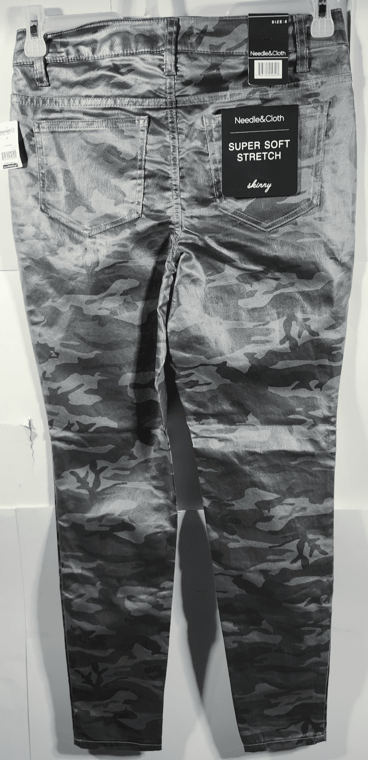 Needle And Cloth Skinny Ankle Pants Women's Size 6 Gray Camo NEW - Thumbnail 6