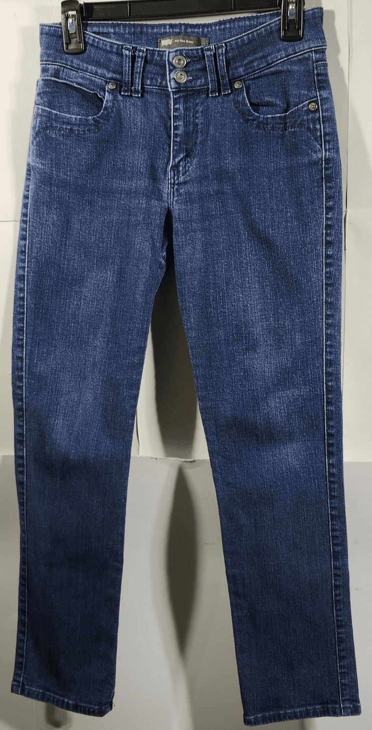 Levis Jeans Women's 6 Medium Wash Blue Mid Rise Skinny Stretch Denim Pants - Thumbnail 5