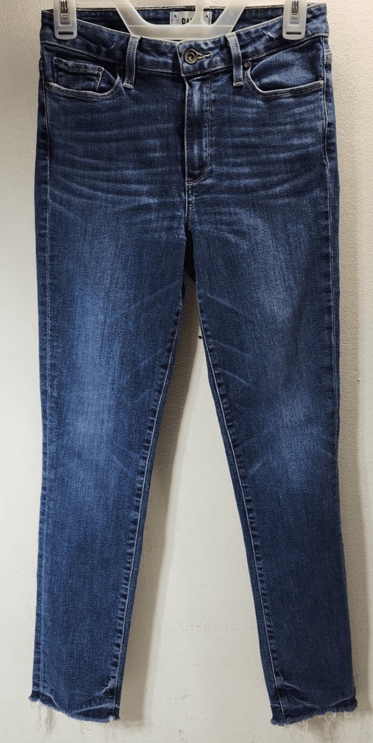 Paige Jeans Womens 28 Blue Hoxton Ankle Peg Medium Wash Denim Pants - Thumbnail 5