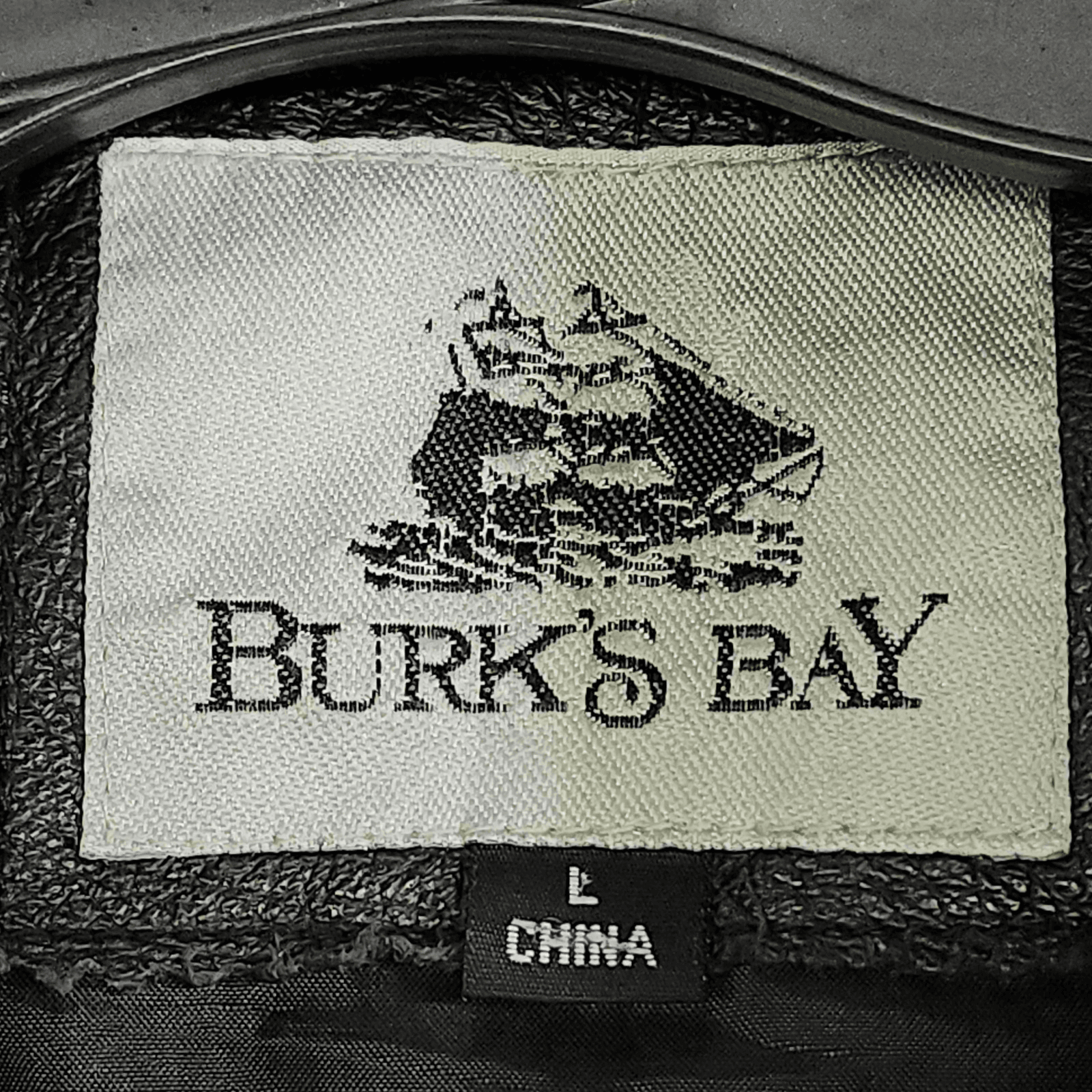Burks Bay Vintage Mens Leather Jacket Black Walmart Oil Change Size Large - Thumbnail 9