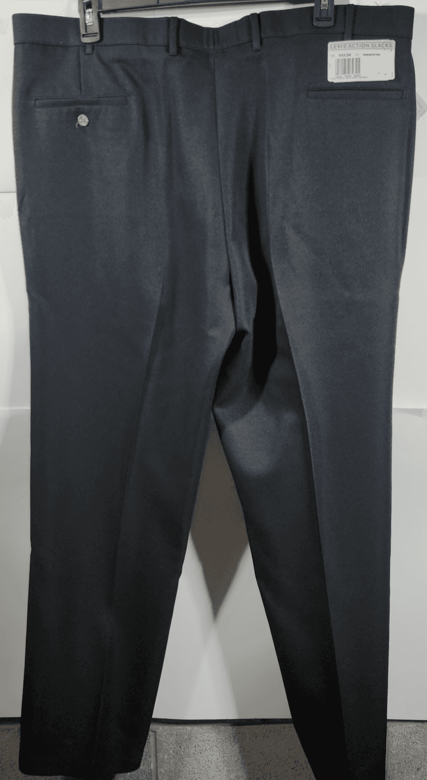 Levis Action Slacks Men's 44x34 Black Dress Pants Vintage Trousers NEW - Thumbnail 6