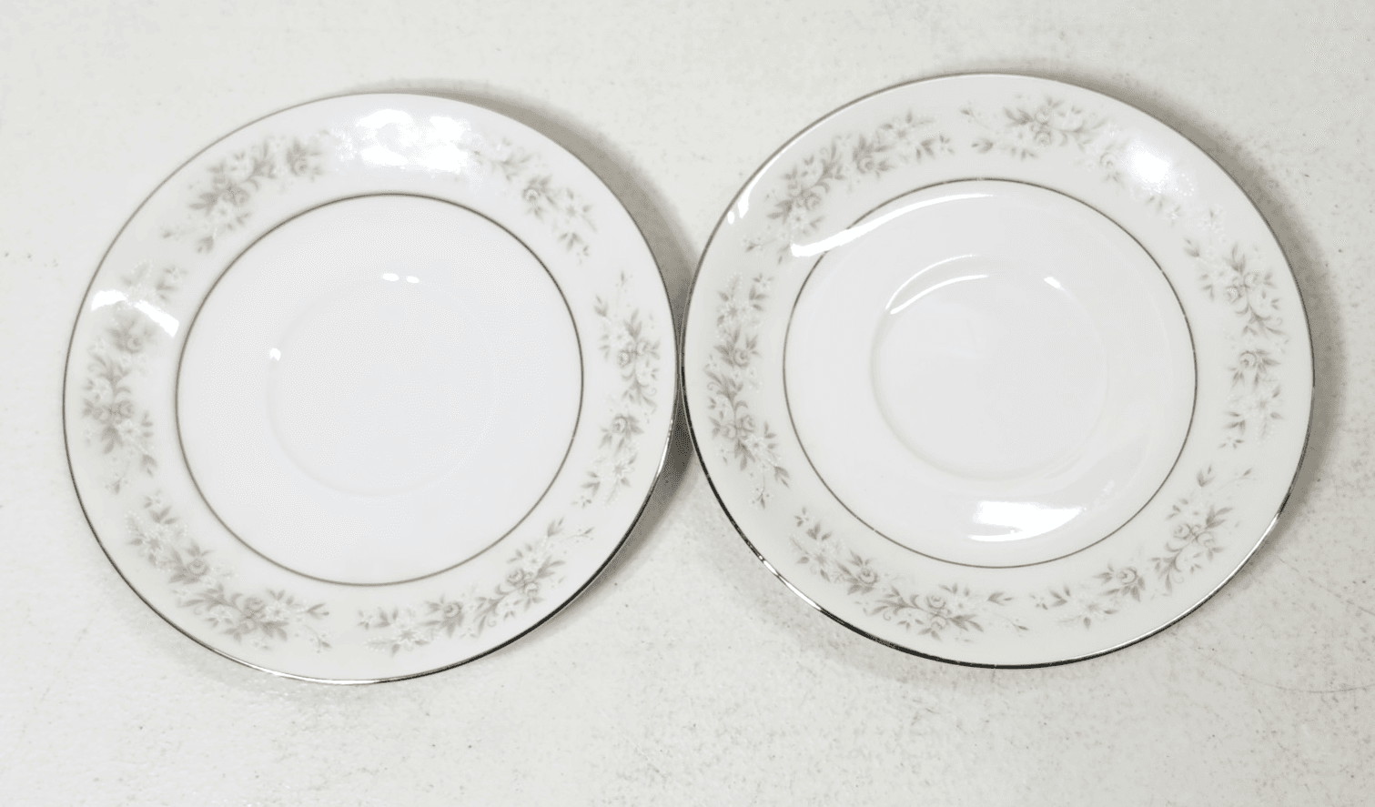 2 Fine China of Japan Maria Plates 5.75" Floral Design - Thumbnail 2