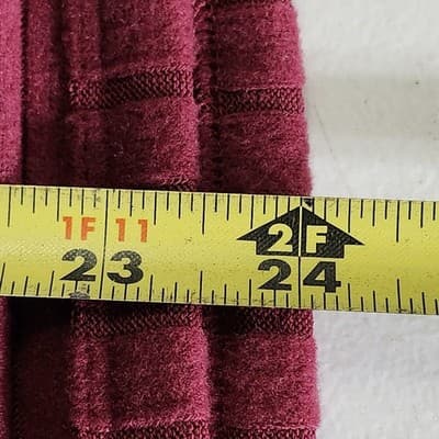 Time and Tru Women's XL Shirt Ribbed Hacci V-neck Top Red NEW - Thumbnail 3