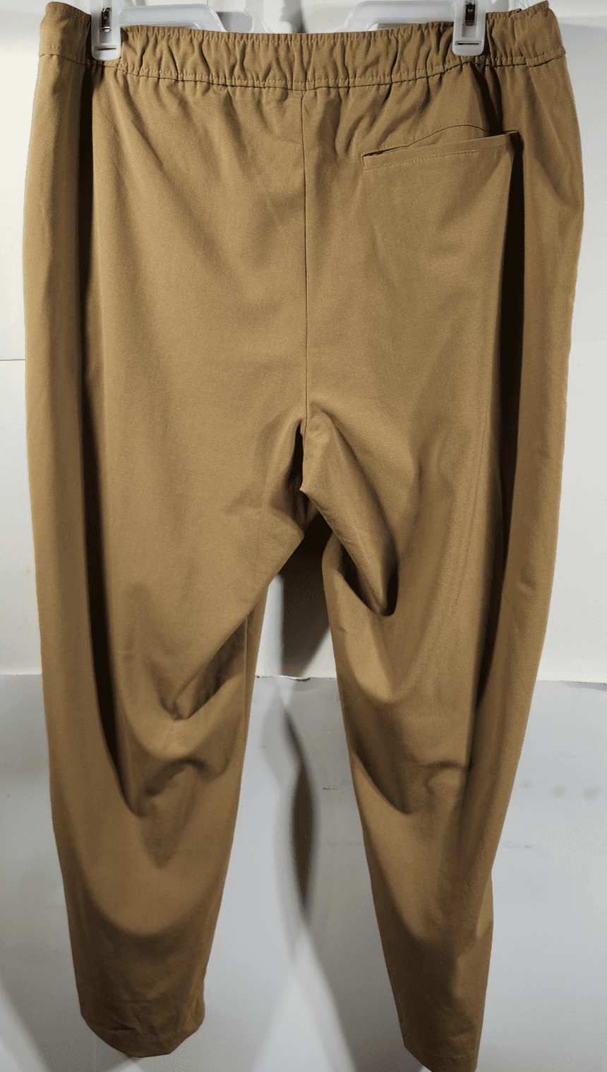 Old Navy XL Billie High Rise Straight Trouser Brown/Tan Pull On Comfy Travel - Thumbnail 6