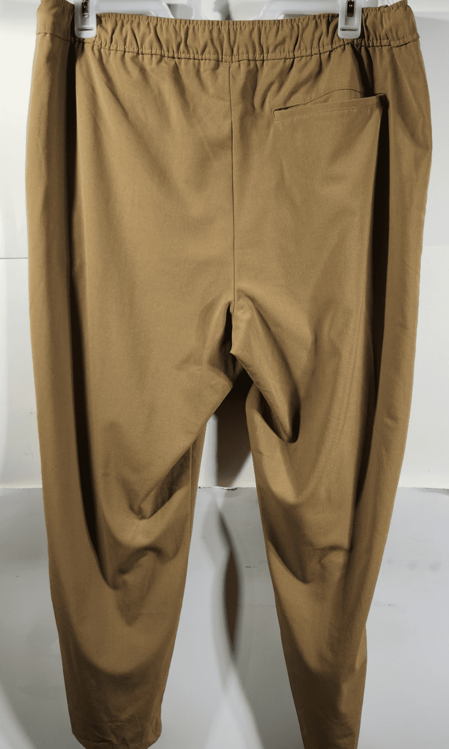 Old Navy XL Billie High Rise Straight Trouser Brown/Tan Pull On Comfy Travel - Thumbnail 4