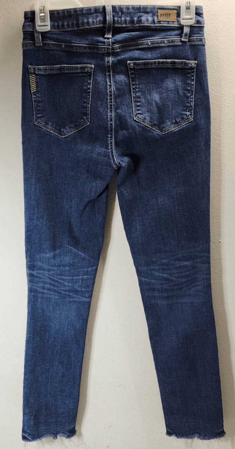 Paige Jeans Womens 28 Blue Hoxton Ankle Peg Medium Wash Denim Pants - Thumbnail 6