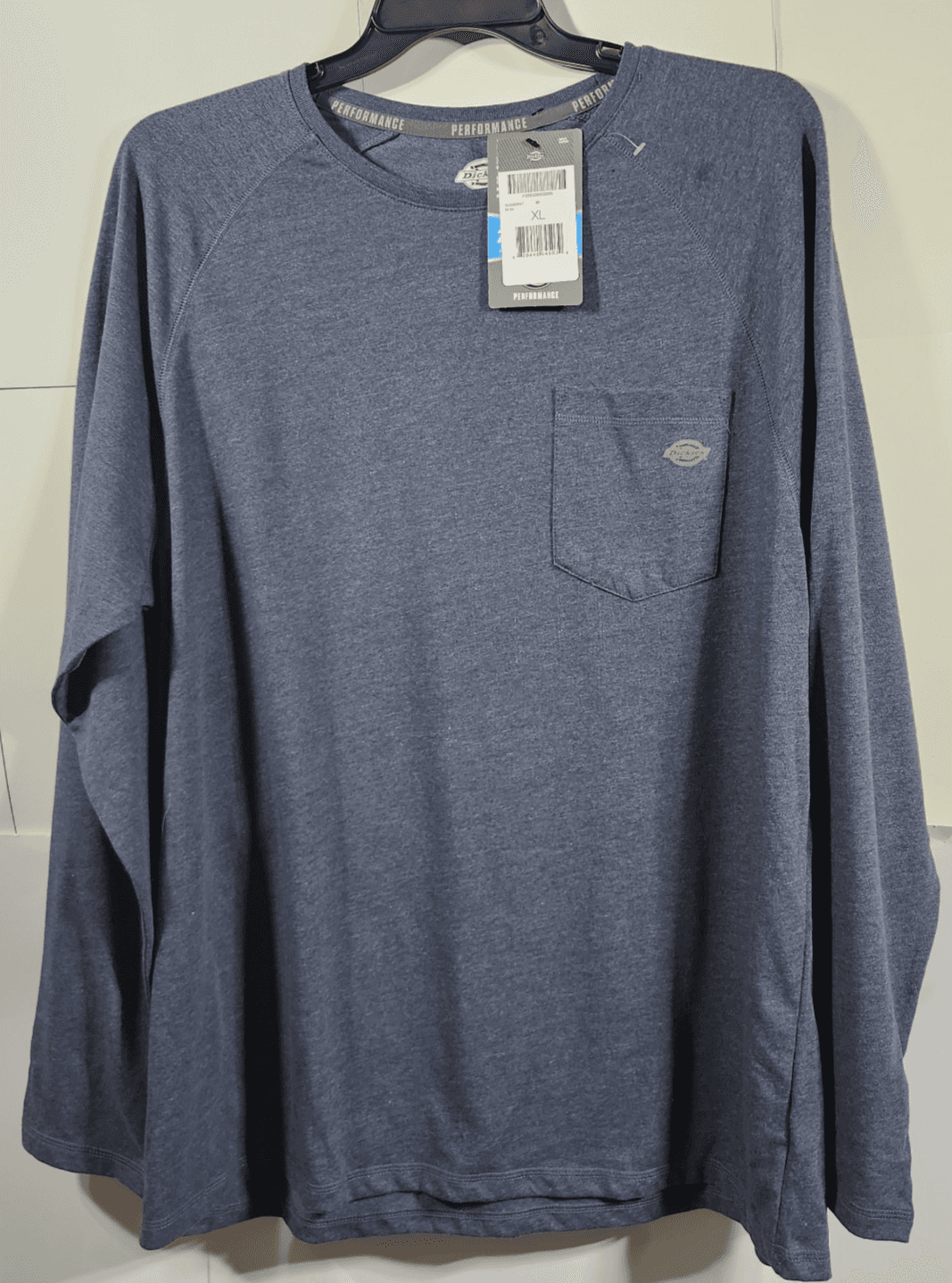 Dickies Men’s XL Gray Long Sleeve Performance Tee Moisture Wicking Work Shirt - Thumbnail 5
