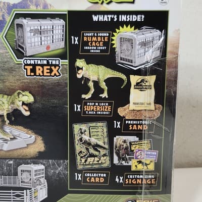 Jurassic World Epic Battles T-Rex Rumble Cage Lights and Sounds Toy NEW - Thumbnail 6