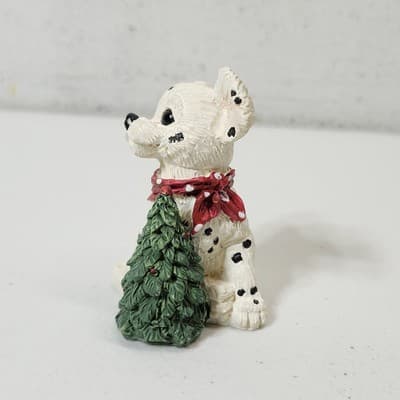 Kathy Wise Enesco 1993 Christmas Dalmatian Dog Figure Decoration - Thumbnail 3