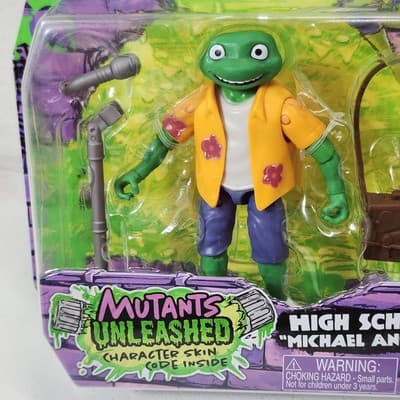 Michaelangelo Toy Figure Teenage Mutant Ninja Turtles Mutations High School - Thumbnail 3